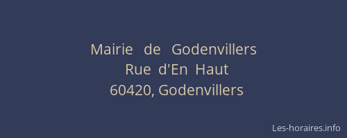 Mairie   de   Godenvillers
