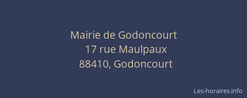 Mairie de Godoncourt