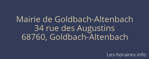 Mairie de Goldbach-Altenbach
