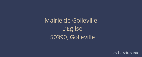 Mairie de Golleville