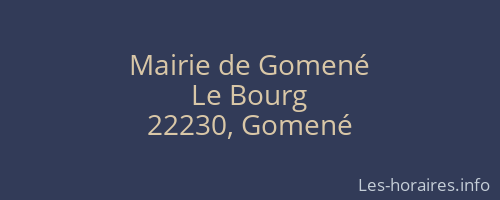 Mairie de Gomené