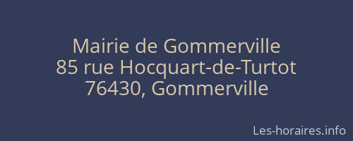 Mairie de Gommerville