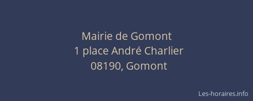 Mairie de Gomont