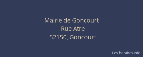 Mairie de Goncourt