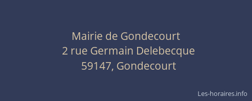 Mairie de Gondecourt
