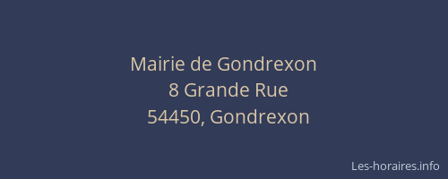 Mairie de Gondrexon
