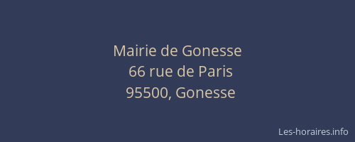 Mairie de Gonesse
