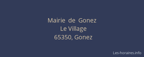 Mairie  de  Gonez