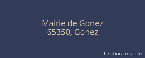 Mairie de Gonez