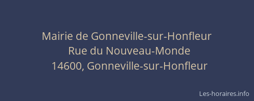 Mairie de Gonneville-sur-Honfleur