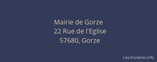 Mairie de Gorze