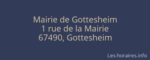 Mairie de Gottesheim