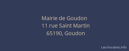 Mairie de Goudon