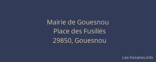 Mairie de Gouesnou