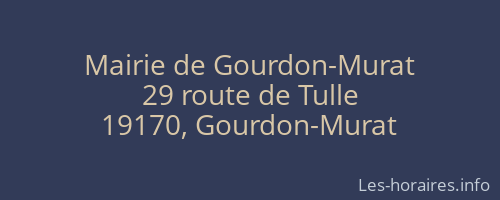 Mairie de Gourdon-Murat