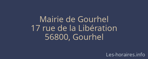 Mairie de Gourhel