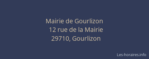Mairie de Gourlizon