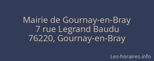 Mairie de Gournay-en-Bray