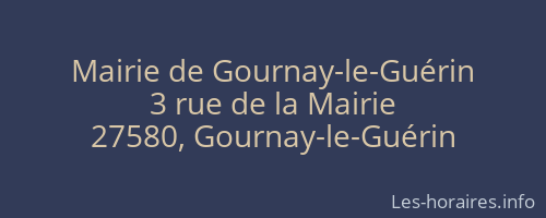 Mairie de Gournay-le-Guérin
