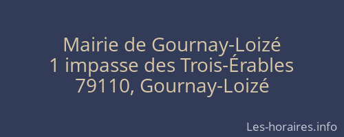 Mairie de Gournay-Loizé