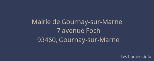 Mairie de Gournay-sur-Marne