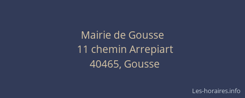 Mairie de Gousse