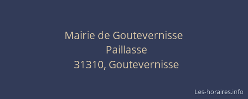 Mairie de Goutevernisse