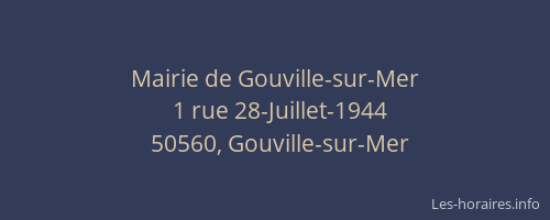 Mairie de Gouville-sur-Mer