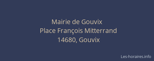 Mairie de Gouvix