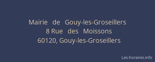Mairie   de   Gouy-les-Groseillers