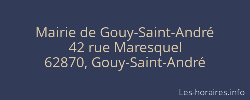 Mairie de Gouy-Saint-André
