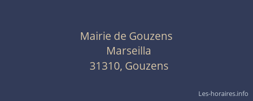 Mairie de Gouzens