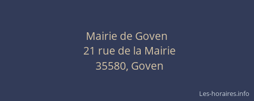 Mairie de Goven