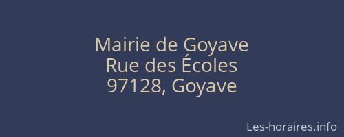 Mairie de Goyave
