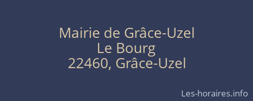 Mairie de Grâce-Uzel