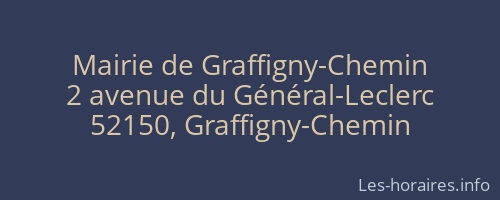 Mairie de Graffigny-Chemin