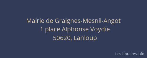 Mairie de Graignes-Mesnil-Angot