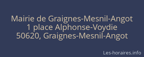 Mairie de Graignes-Mesnil-Angot