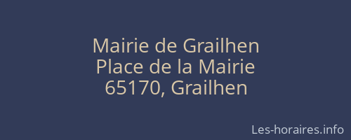 Mairie de Grailhen