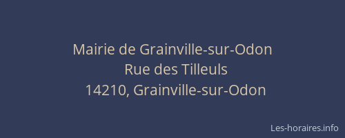 Mairie de Grainville-sur-Odon