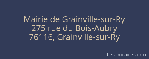 Mairie de Grainville-sur-Ry