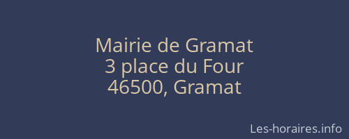 Mairie de Gramat