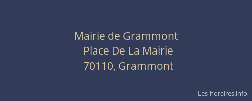 Mairie de Grammont