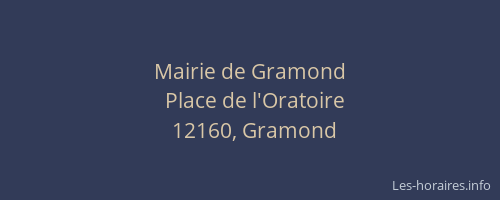 Mairie de Gramond