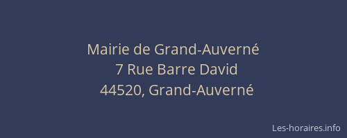 Mairie de Grand-Auverné