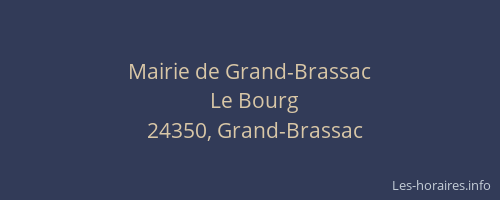 Mairie de Grand-Brassac