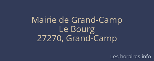 Mairie de Grand-Camp