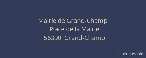 Mairie de Grand-Champ