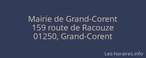 Mairie de Grand-Corent