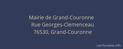 Mairie de Grand-Couronne